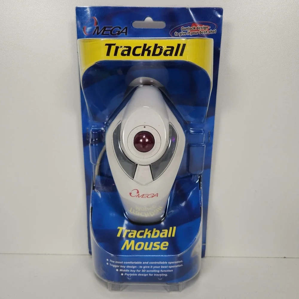 Omega 274262 Trackball PS/2 Mouse‎ New in Original Packaging
